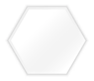 Clear Glass Hexagon