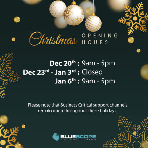 Holiday Opening Hours 2024